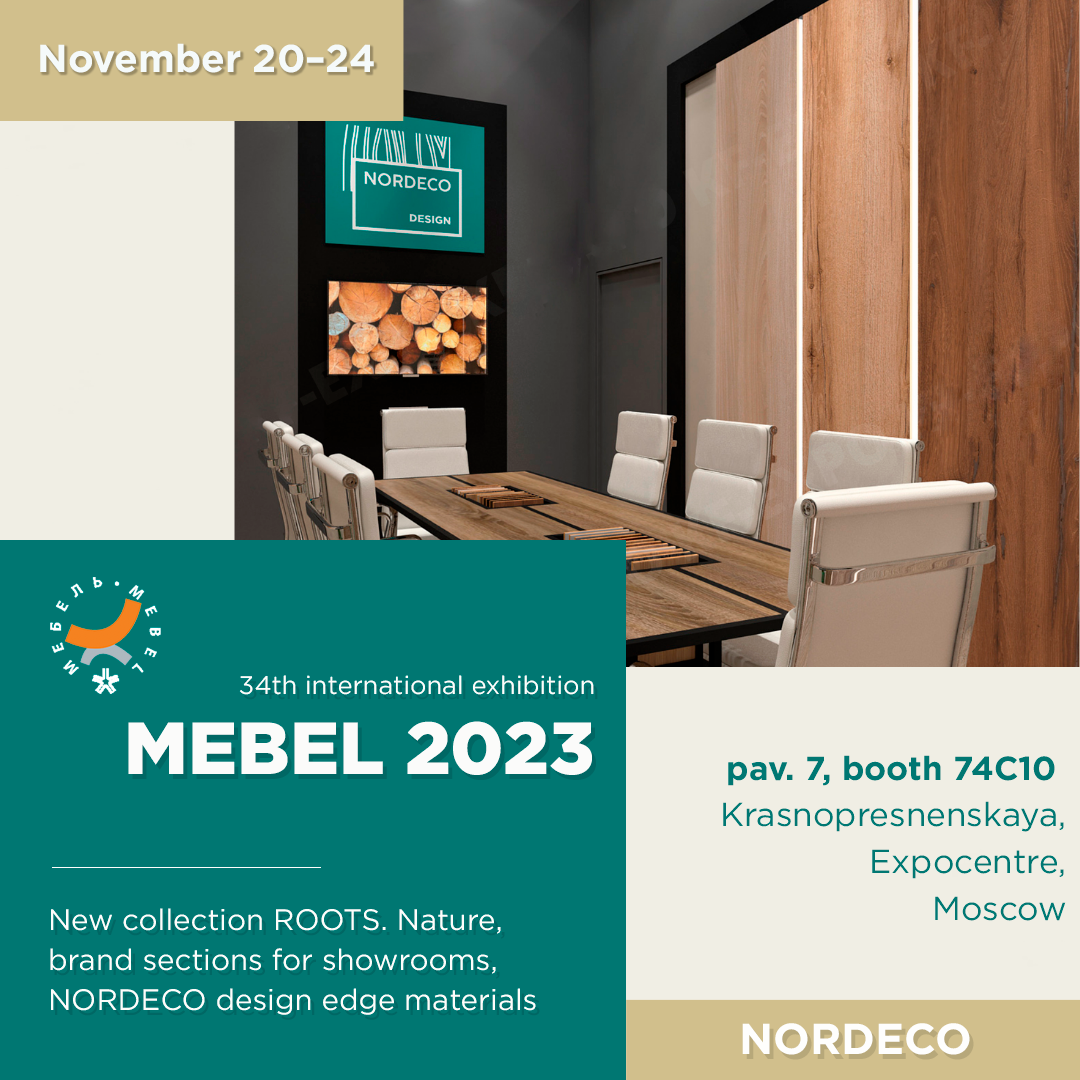 We invite you to booth NORDECO at the exhibition Mebel 2023!